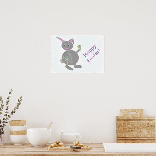 Happy Easter Poster (Keuken)