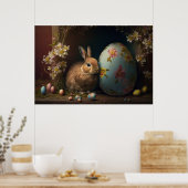 Happy Easter-Poster voor eitjes Poster (Keuken)