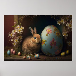 Happy Easter-Poster voor eitjes Poster