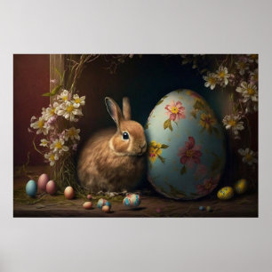 Happy Easter-Poster voor eitjes Poster