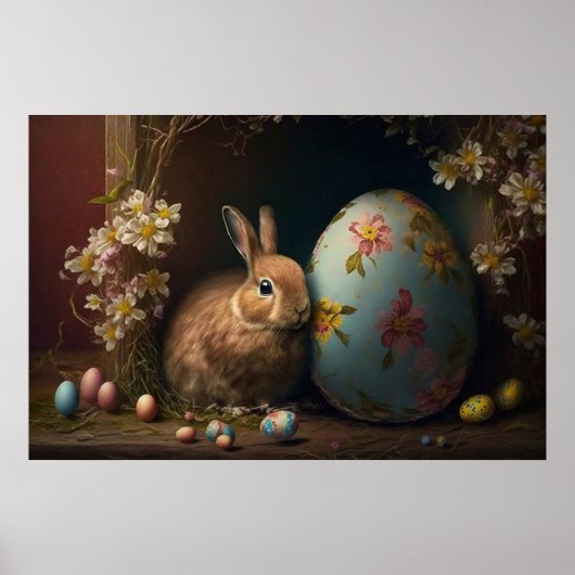 Happy Easter-Poster voor eitjes Poster (Voorkant)