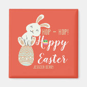 Happy Easter, prettige familie, susterbroodjes, ee Magneet (Voorkant)