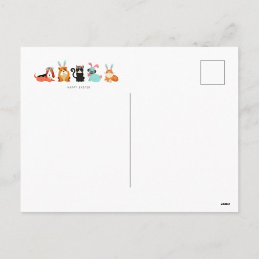 Happy Easter Pub briefkaart (Achterkant)