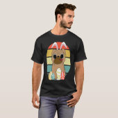 Happy Easter Pug Wearing Bunny Ear Pug T-shirt (Voorkant volledig)