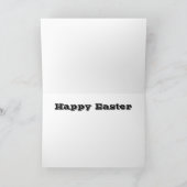 Happy Easter Rabbit Bedankkaart (Binnen)