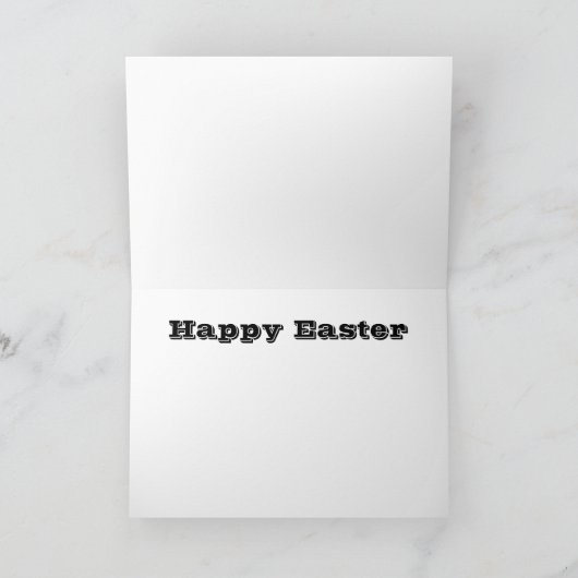 Happy Easter Rabbit Bedankkaart (Binnen)