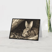 Happy Easter Rabbit Bedankkaart (Voorkant)