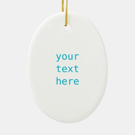 Happy Easter Rabbit Holiday Keramisch Ornament (Achterkant)