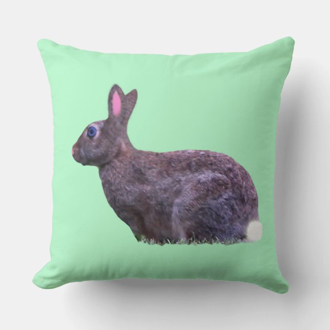 Happy Easter Rabbit Kussen (Voorkant)