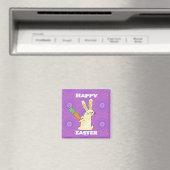 Happy Easter Rabbit Magneet (Insitu (Vaatwasser))