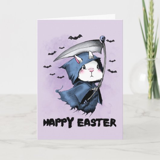 Happy Easter Reaper Bunny Bedankkaart (Voorkant)