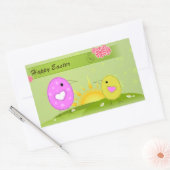 Happy Easter Rechthoekige Sticker (Envelop)
