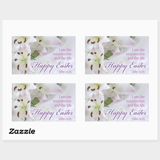 Happy Easter Rechthoekige Sticker (Vel)