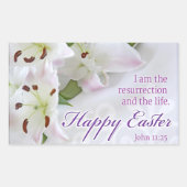 Happy Easter Rechthoekige Sticker (Voorkant)