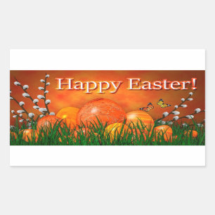 Happy Easter Rechthoekige Sticker