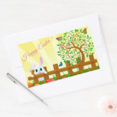 Happy Easter Rechthoekige Sticker (Envelop)