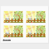 Happy Easter Rechthoekige Sticker (Vel)