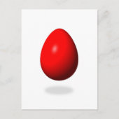 Happy Easter - Red Egg Feestdagenkaart (Voorkant)