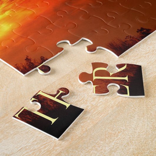 Happy Easter Religious Cross Christianity themed Legpuzzel (Zijkant)