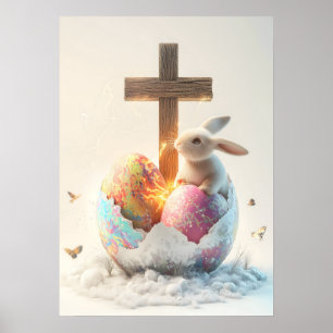 Happy Easter Resurrection Poster