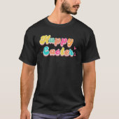 Happy Easter Retro Groovy Easter Day T-shirt (Voorkant)