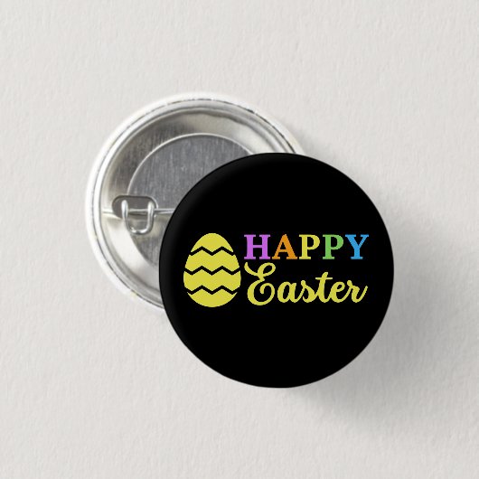 Happy Easter Ronde Button 3,2 Cm (Voorkant /achterkant)