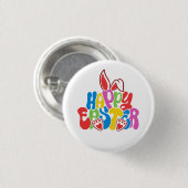 happy easter ronde button 3,2 cm (Voorkant /achterkant)