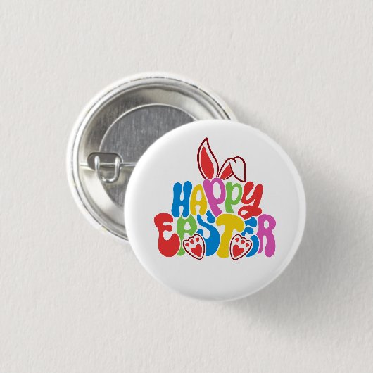 happy easter ronde button 3,2 cm (Voorkant /achterkant)