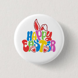 happy easter ronde button 3,2 cm
