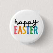 Happy Easter Ronde Button 3,2 Cm (Voorkant)