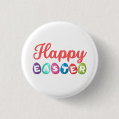 Happy Easter Ronde Button 3,2 Cm (Voorkant)