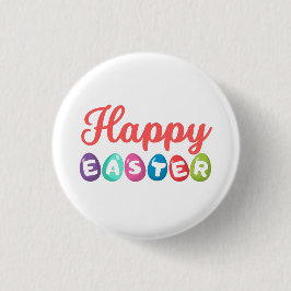 Happy Easter Ronde Button 3,2 Cm