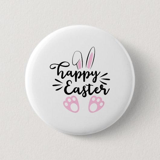 Happy Easter Ronde Button 5,7 Cm (Voorkant)