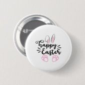 Happy Easter Ronde Button 5,7 Cm (Voorkant /achterkant)