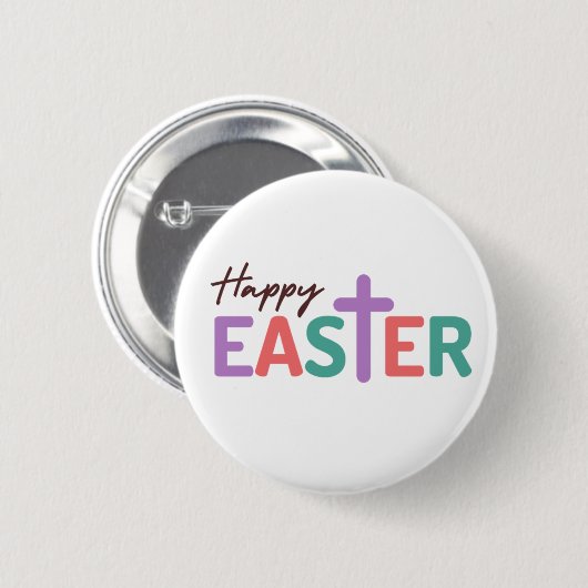 Happy Easter Ronde Button 5,7 Cm (Voorkant /achterkant)
