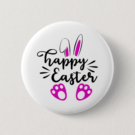 Happy easter ronde button 5,7 cm (Voorkant)