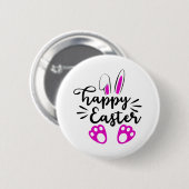 Happy easter ronde button 5,7 cm (Voorkant /achterkant)