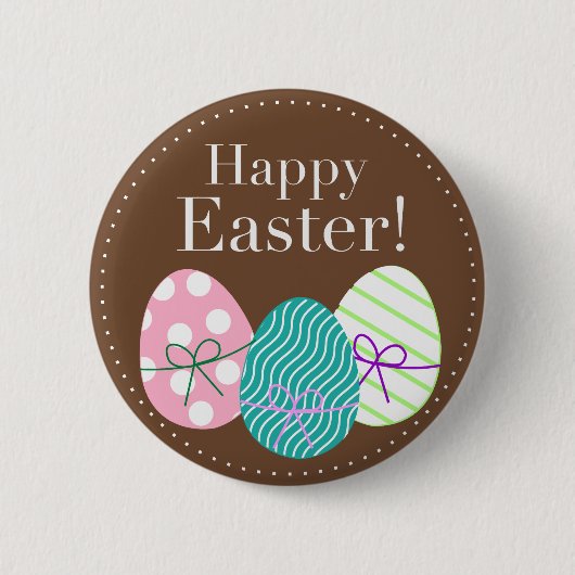 Happy Easter Ronde Button 5,7 Cm (Voorkant)
