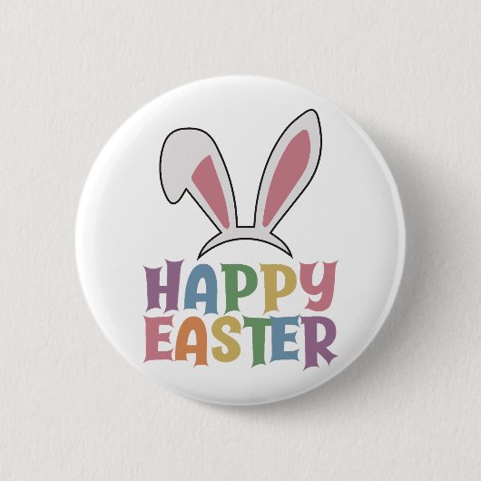 Happy Easter Ronde Button 5,7 Cm (Voorkant)