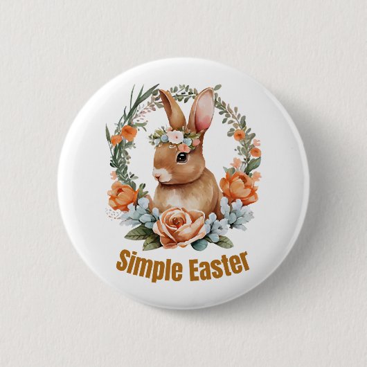 happy easter ronde button 5,7 cm (Voorkant)