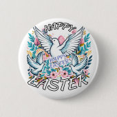 Happy Easter Ronde Button 5,7 Cm (Voorkant)