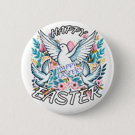 Happy Easter Ronde Button 5,7 Cm