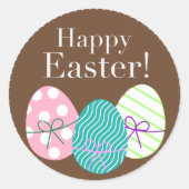 Happy Easter Ronde Sticker (Voorkant)