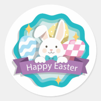 Happy Easter Ronde Sticker