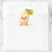 Happy Easter Ronde Sticker (Tas)