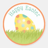 Happy Easter Ronde Sticker (Voorkant)