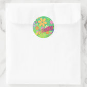 happy easter ronde sticker (Tas)