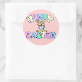 Happy Easter Ronde Sticker (Tas)