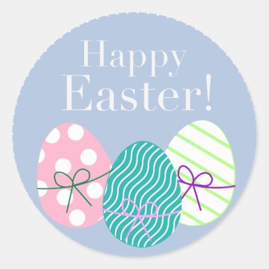 Happy Easter Ronde Sticker (Voorkant)