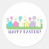 Happy Easter Ronde Sticker (Voorkant)